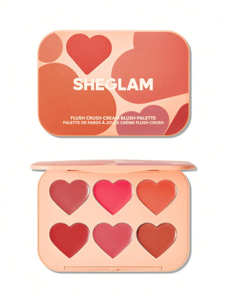 SHEGLAM FLUSH CRUSH CREAM BLUSH PALETTE-BLUSHING BOUQUET