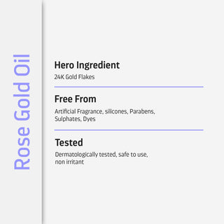 Indulgeo Essentials Rose Gold 24K Gold Oil 30ml