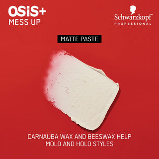 Schwarzkopf Professional OSIS+ Mess Up Matte Paste For Matte & Texturized Styles
