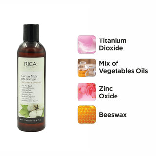 Rica Cotton Milk Pre Wax Gel Cleansing Waxing Hair Cleaning