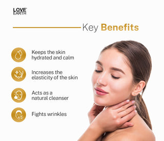 Love Earth 24K Gold Glass Face Oil With Pure Essential Oils