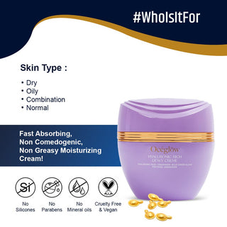 Oceglow Hyaluronic Rich Dewy Creme  Face Moisturizer 50ml