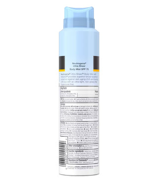 Neutrogena Ultra Sheer Body Mist Sunscreen Spray SPF 70