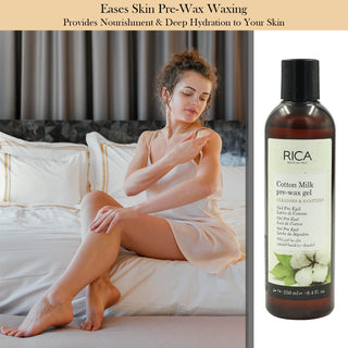 Rica Cotton Milk Pre Wax Gel Cleansing Waxing Hair Cleaning