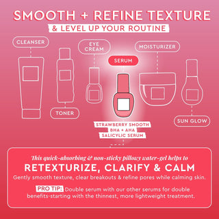 Glow Recipe Strawberry Smooth AHA BHA Salicylic Acid Serum 30ml