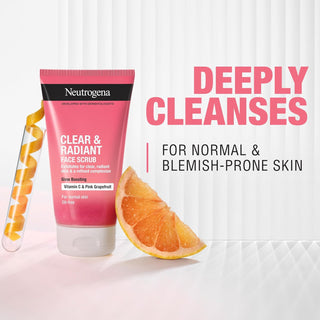 Neutrogena Clear & Radiant Face Scrub Glow Boosting
