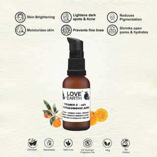 Love Earth Vitamin C & E Hyaluronic Acid Serum