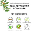 Love Earth Salicylic Acid,Glycolic Acid & Niacinamide Exfliating Body Wash 200ML