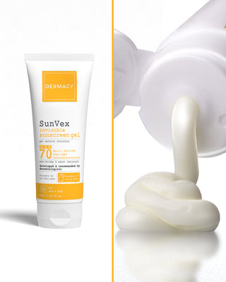 DERMACY SunVex invisible sunscreen gel spf 70 50gm