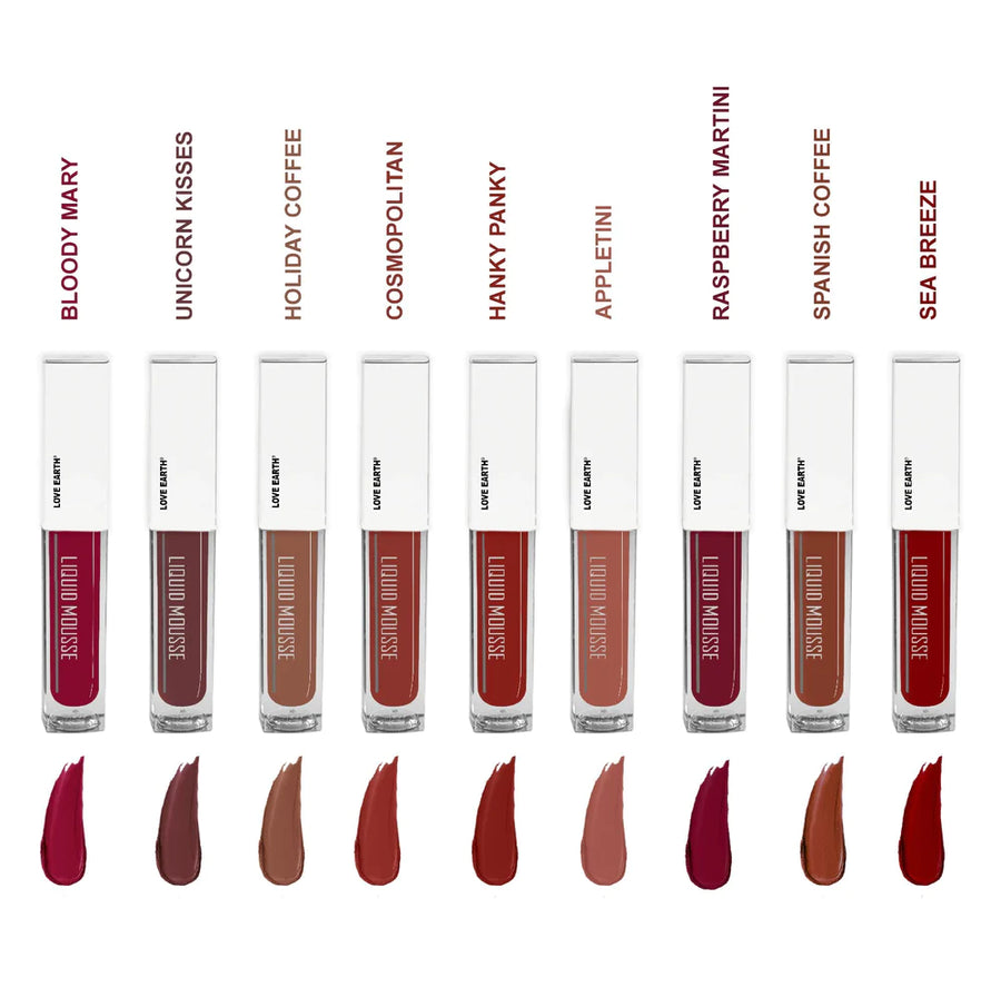 Love Earth Liquid Lipstick Pack Of 9 Minis 2.0