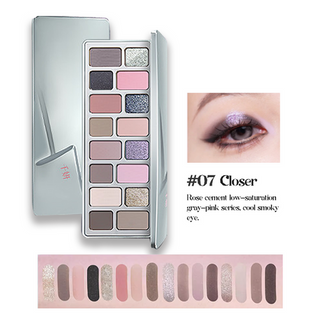 CHEERYEP (QIANYAN) 16-Color Natural Star Eye Shadow Palette - 07#Closer