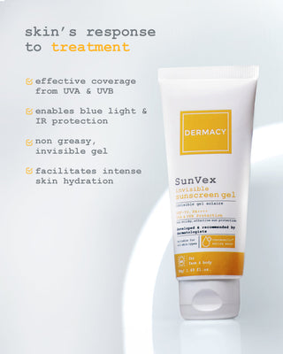 DERMACY SunVex invisible sunscreen gel spf 70 50gm
