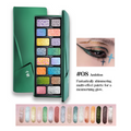CHEERYEP (QIANYAN) 16-Color Natural Star Eye Shadow Palette - 08#Ambition