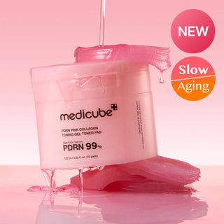Medicube PDRN Pink Collagen Toning Gel Toner Pads 70P