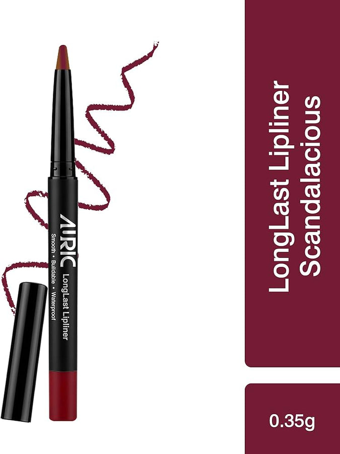 Auric Hidefine Lipliner |Smooth Application, Smudgeproof, Intense Color, Matte Finish