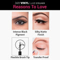 Nykaa 24 H Vinyl  Luxe Eyeliner -Black granite 001
