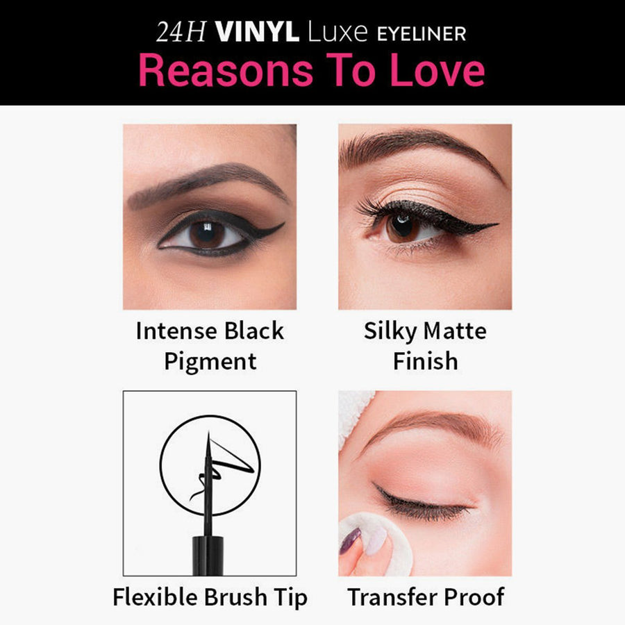 Nykaa 24 H Vinyl  Luxe Eyeliner -Black granite 001