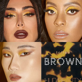 Huda Beauty Brown Obsessions Eyeshadow Palette -Toffee Medium Nude