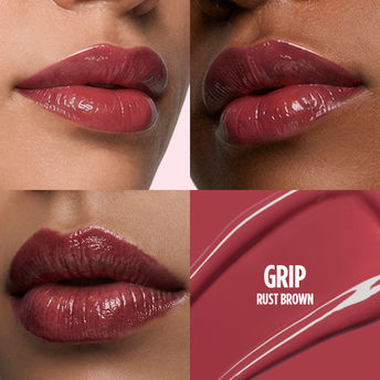 Nykaa Lip Grip No-Transfer Gloss Intense Shine Vinyl Liquid Lipstick - Grip (2ml)