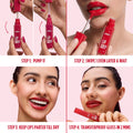 Nykaa Lip Grip No-Transfer Gloss Intense Shine Vinyl Liquid Lipstick - Grip (2ml)