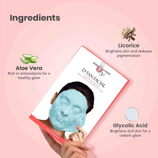 O3+ D Tan Facial kit with Peel off Mask