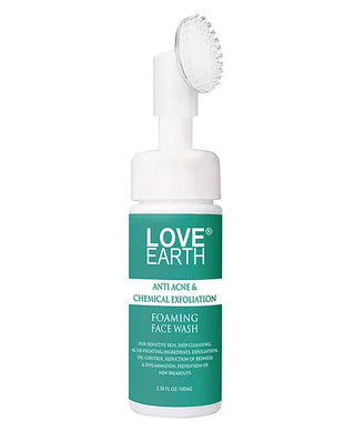 Love Earth Anti-Acne & Chemical Exfoliation Foaming Face Wash White 100 ml