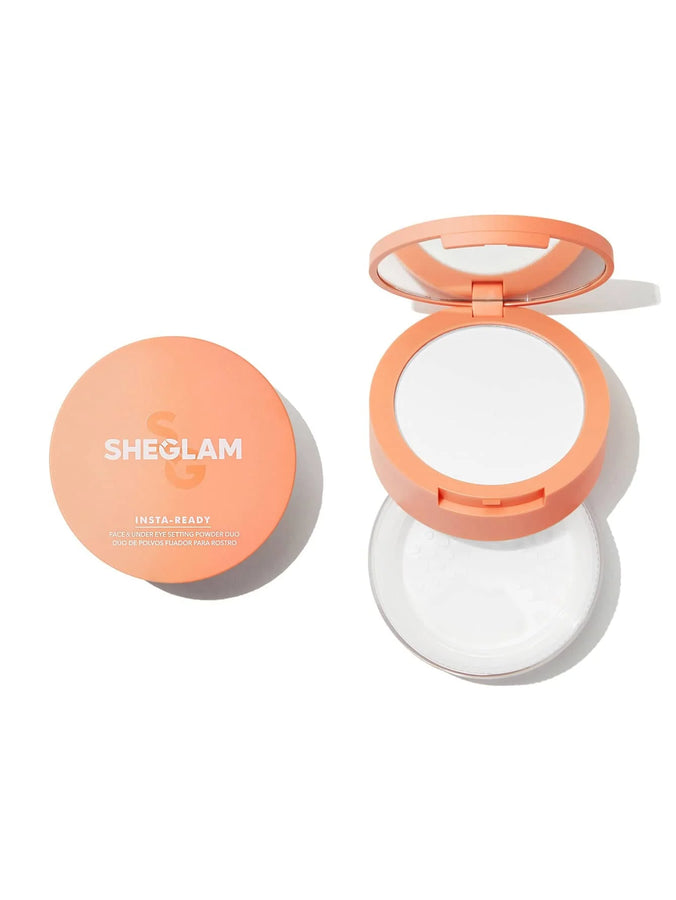 Sheglam Insta Ready Face+Under Eye Setting Powder Duo-Translucent