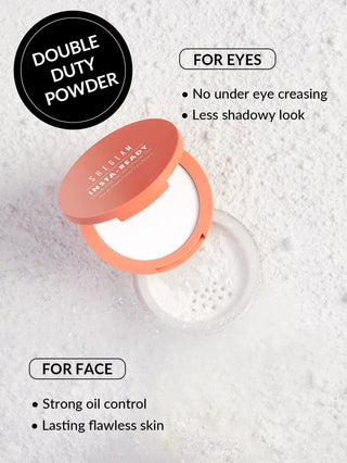 Sheglam Insta Ready Face+Under Eye Setting Powder Duo-Translucent