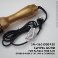 Alan Truman Oh So Gold Ceramic Blow Dryer Brush for big bouncy voluminous blowouts