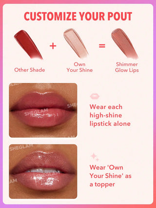 Sheglam Mirror Kiss High+Shine Lipstick -Rule Breaker