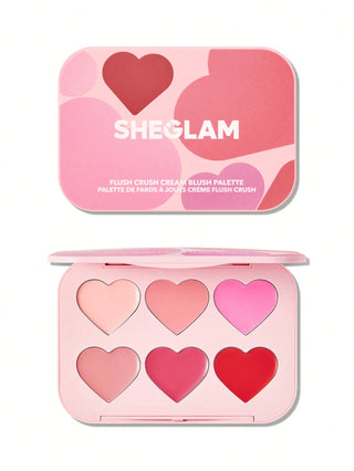 SHEGLAM FLUSH CRUSH CREAM BLUSH PALETTE-BLUSHING BOUQUET