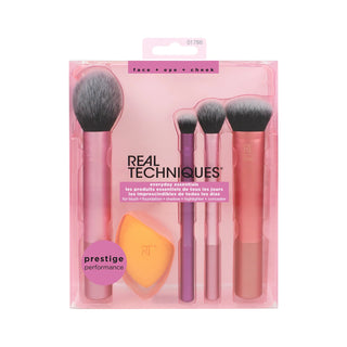 Real Techniques Everyday Essentials Makeup Brush Set -RT01786
