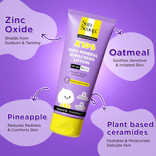 Sun Scoop 100% Mineral Kids Sunscreen | SPF 30+ PA++++ | 75 ml
