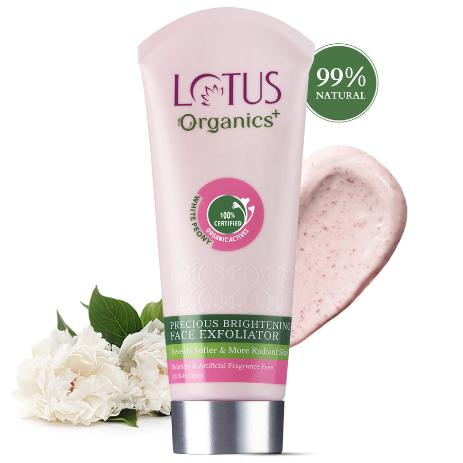 Lotus Organic Precious Brightening Face Exfoliator 100gm
