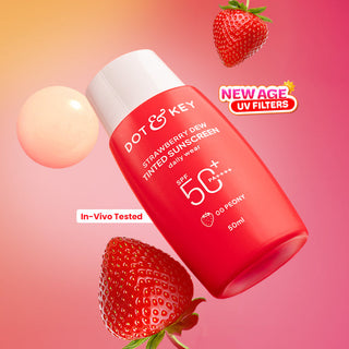 Dot & Key Strawberry Dew Tinted Sunscreen SPF 50+ PA++++ With New-Age UV Filters 50ml