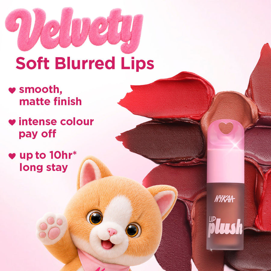 Nykaa Lip Plush Velvet Matte Blurring Long Stay Liquid Lipstick