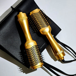 Alan Truman Oh So Gold Ceramic Blow Dryer Brush for big bouncy voluminous blowouts