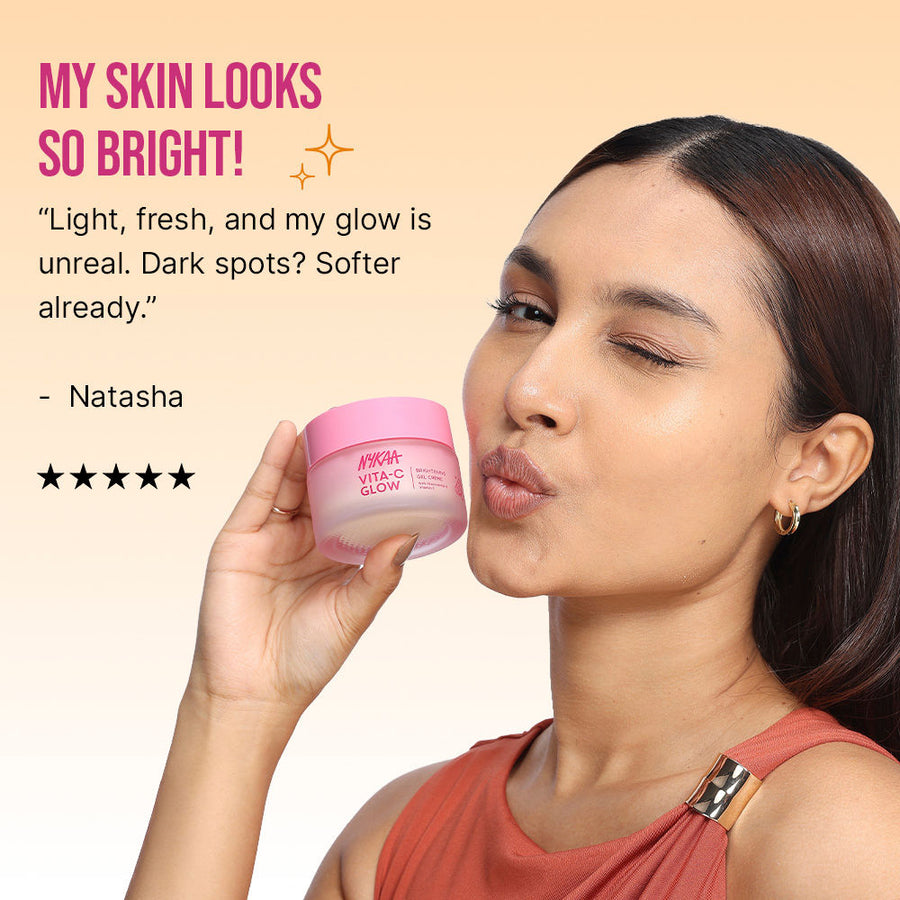 Nykaa Vita-C Glow Brightening Gel Creme -Lightweight, Non Sticky-For Normal, Oily & Combination Skin (50ml)