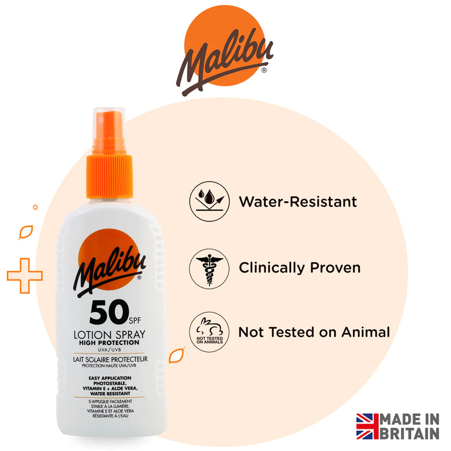 Malibu 50 SPF Lotion Spray