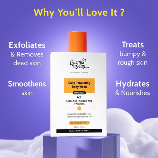 Chemist at Play Exfoliating Body Wash with Lactic Acid & Salicylic Acid - 236 ml