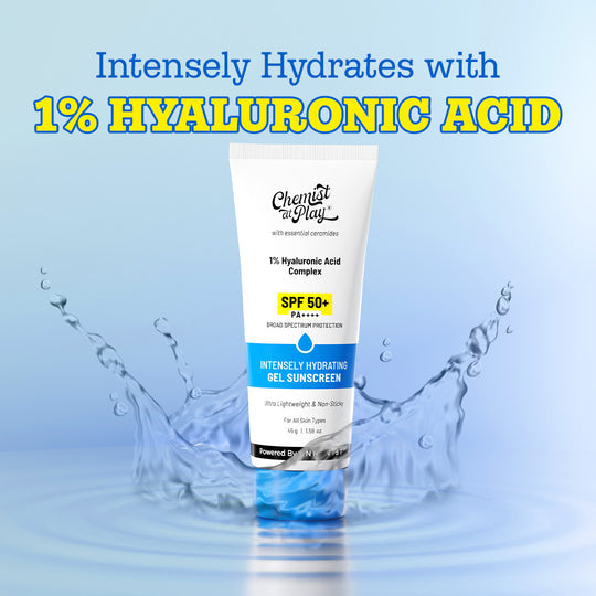Chemist at Play 1% Hyaluronic Acid Gel Sunscreen SPF 50+ PA++++ | 45 gm