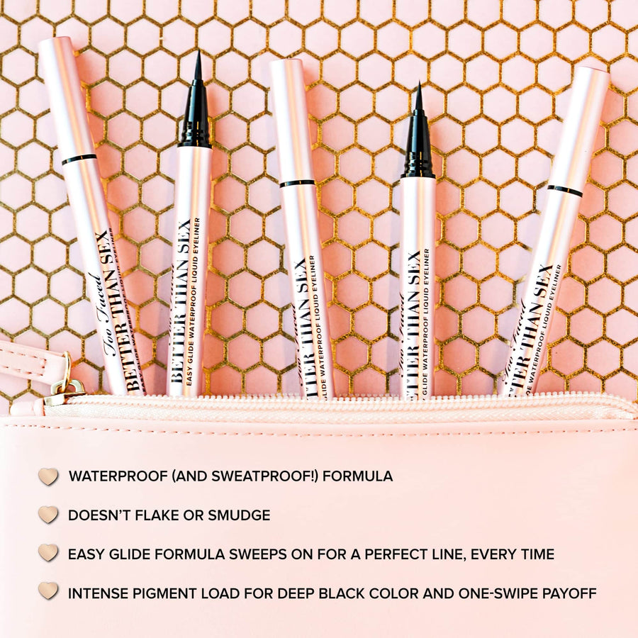 Too Faced Better Than Sex Easy Glide Waterproof Liquid Eyeliner - Black