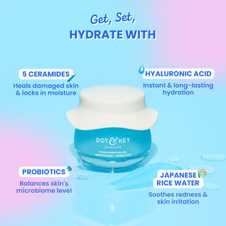 Dot & key 72HR Hydrating Gel Moisturizer + Probiotics 50ml