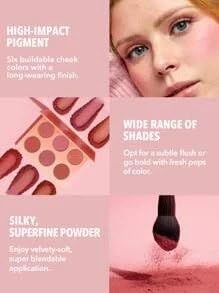 Sheglam Floral Flush Blush Palette| 6 shades