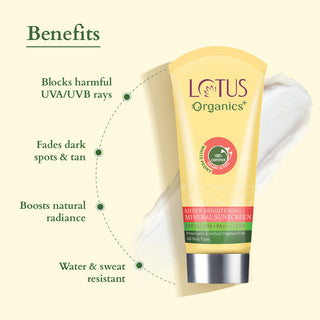 Lotus Organics+ Sheer Brightening Mineral Sunscreen SPF 50 PA+++