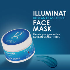 Illuminat korean Glass Finish Face Mask with Blue Water Extract