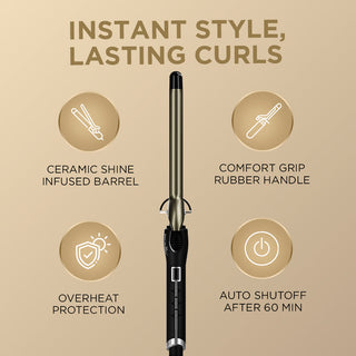 Ikonic Professional Black Curling Tong-19