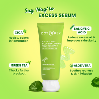 Dot & Key Cica + Salicylic Acid Face Wash for Oily Skin 175ml
