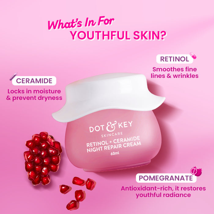 Dot & Key Retinol Night Repair Cream with Ceramides 60ml