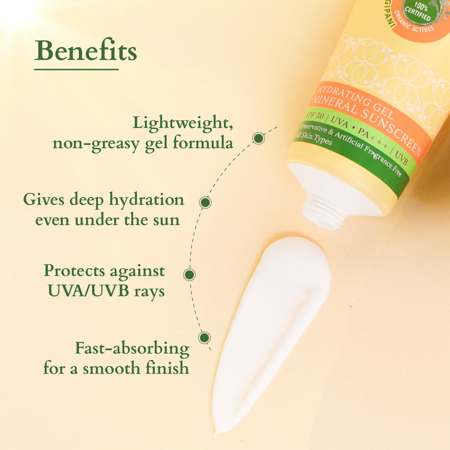 Lotus Organics+ Hydrating Gel Mineral Sunscreen SPF 30 PA+++